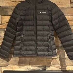 Columbia Black Puffer Jacket with Quilted Insulation